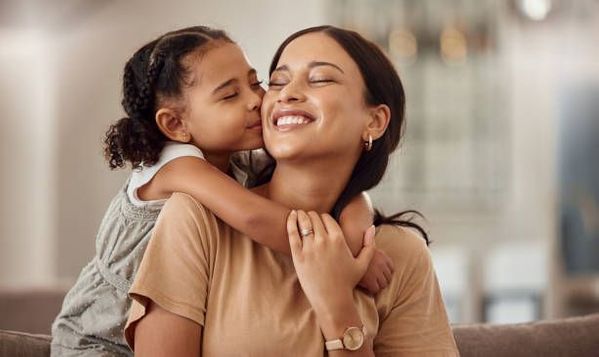 Diverse mother daughter